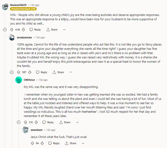 12. My MIL was the same way, and it was very disappointing.