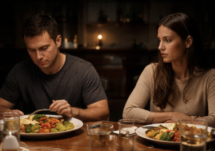 The OP's wife's reaction was immediate and icy.