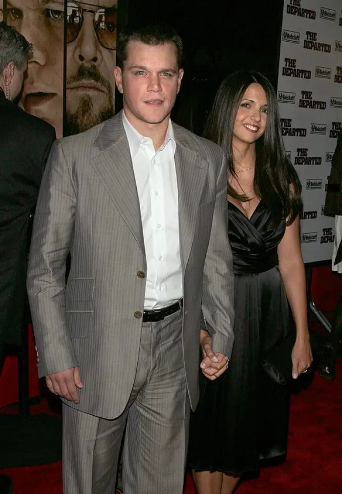 45. Matt Damon and Luciana Barroso