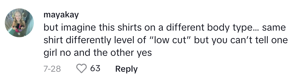 People had some pretty witty comments in the comments section of her video.