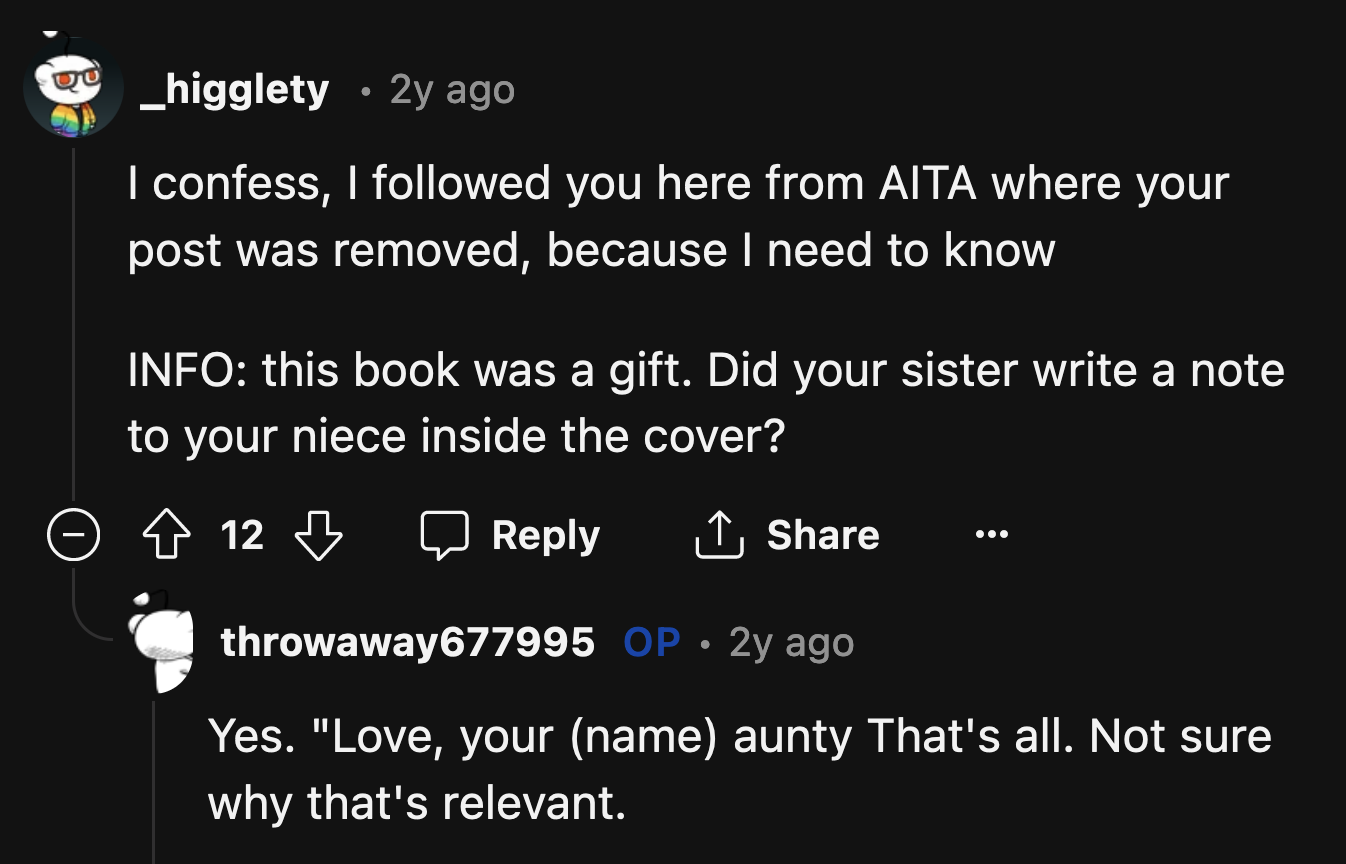 His sister is right; OP did traumatize his kid.