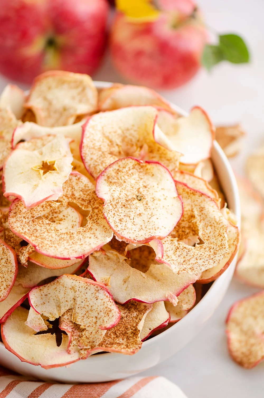 12. Baked Apple Chips: A sweet escape into crispy, snacking paradise—no guilt included.