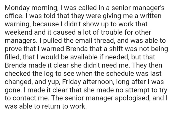 The OP made it clear that she made no attempt to contact him