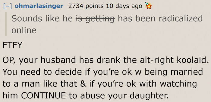 If he refuses to acknowledge this, things could get worse in this family.