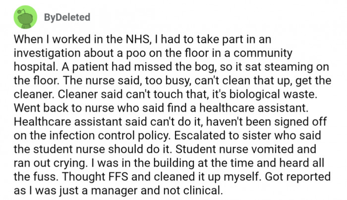 23. A shitshow, in other words