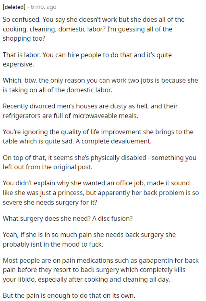 Some people came with their tongues untied as they took jabs at OP for his previous post and for the reasons why he's considering leaving her.