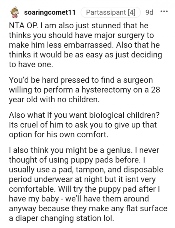 20. This Redditor thinks the OP is a genius