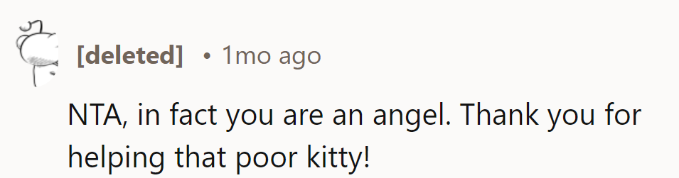 Just call her the purr-fect guardian angel! Keep spreading those kitty wings!