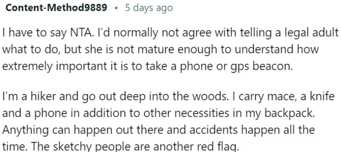 It's Important to Prioritize Safety, Even If It Means Telling a Legal Adult What to Do