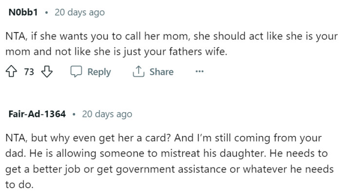 If she wants to be called Mom, she should act like one