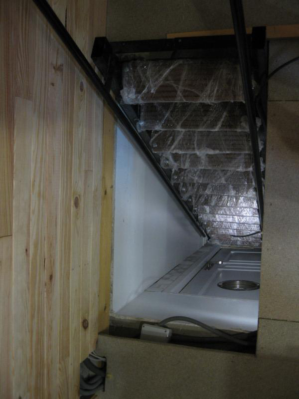 Here's a view of the stairs from above.