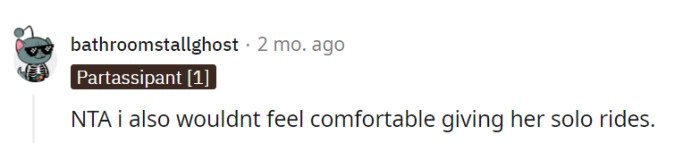 Personal comfort and safety should always come first when offering rides.