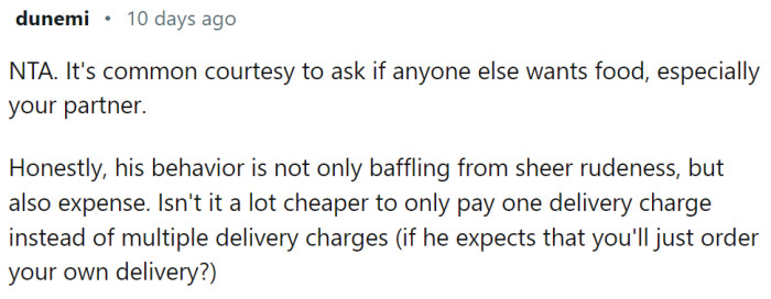 And the added delivery expenses...