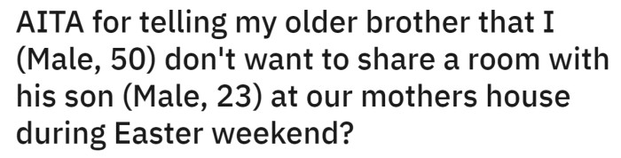 Middle-aged man speaking with family members during holiday planning discussion