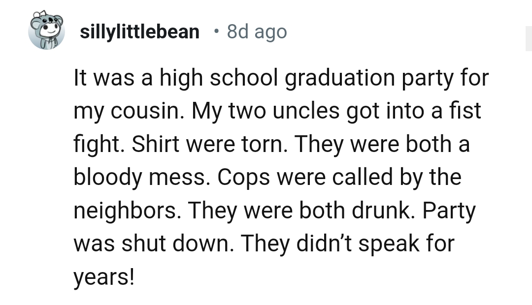 6. Two men getting into a fistfight