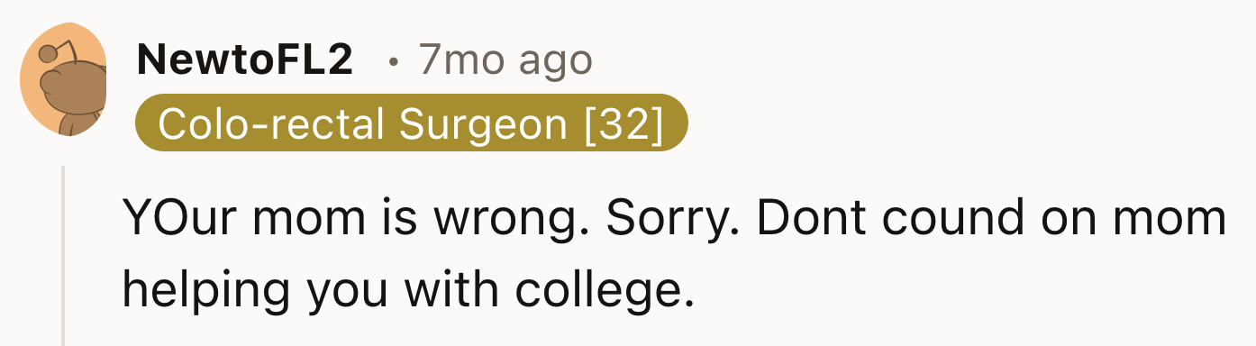 The Mom Is in the Wrong Here