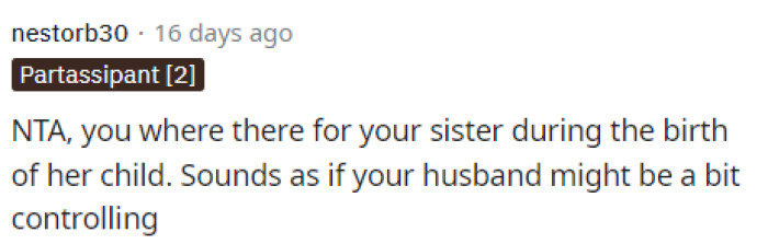 People quickly came to the comments to let her know how they felt about the situation and her husband.