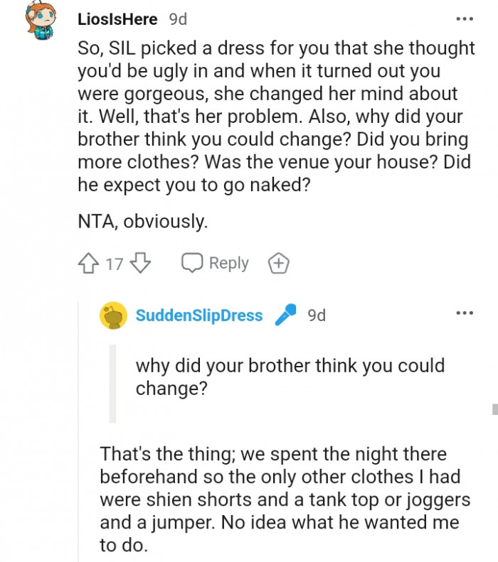 18. She changed her mind... That's her problem