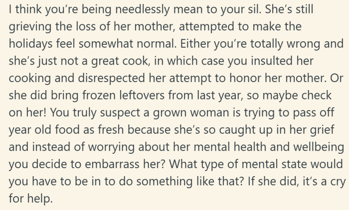 A heartfelt but pointed take suggesting the real plot twist might not be the casserole at all, but the feelings wrapped around it.