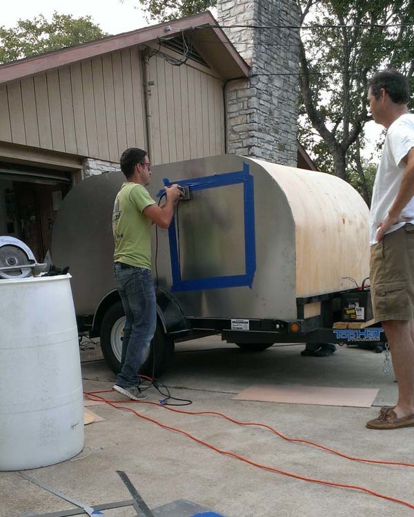 The aluminum siding really brought everything together, and we are so impressed with how good this looks.