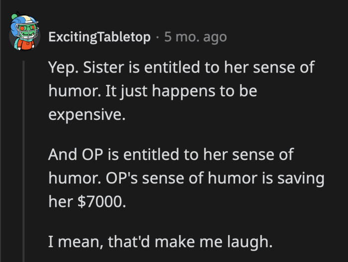 Saving $7k is a legitimate source of happiness.