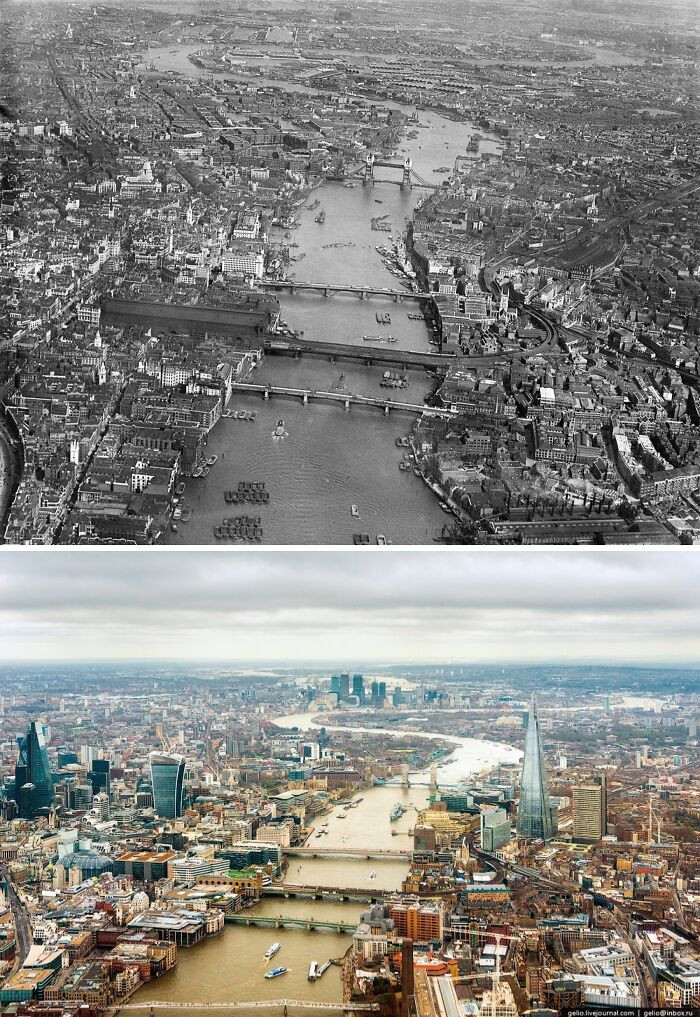 London 1920 vs. 2014
