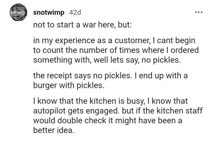 This Redditor shares their experience