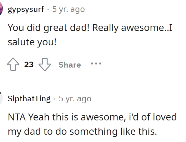 Reddit is unanimous - this dad is awesome.