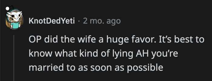 If anything, OP saved another woman from being duped by an unworthy man.