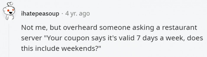 19. How many days in a week do they think there is?