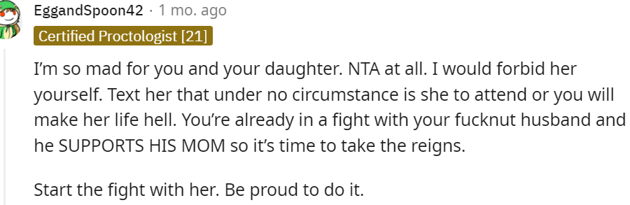 19. Start the fight with her and be proud to do so