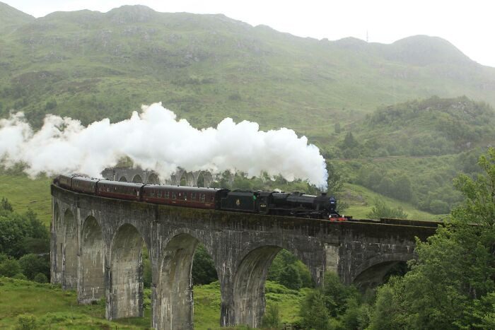 2. Hogwarts Express during the journey to Scotland