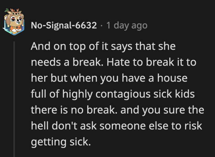 It's understandable why OP ended the call after her sister said that.