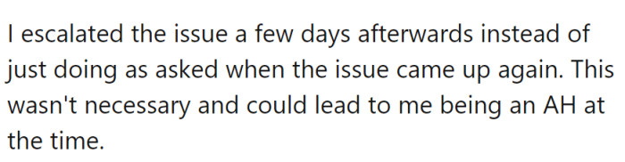 OP has offered the following explanation for why she thinks she might be the asshole: