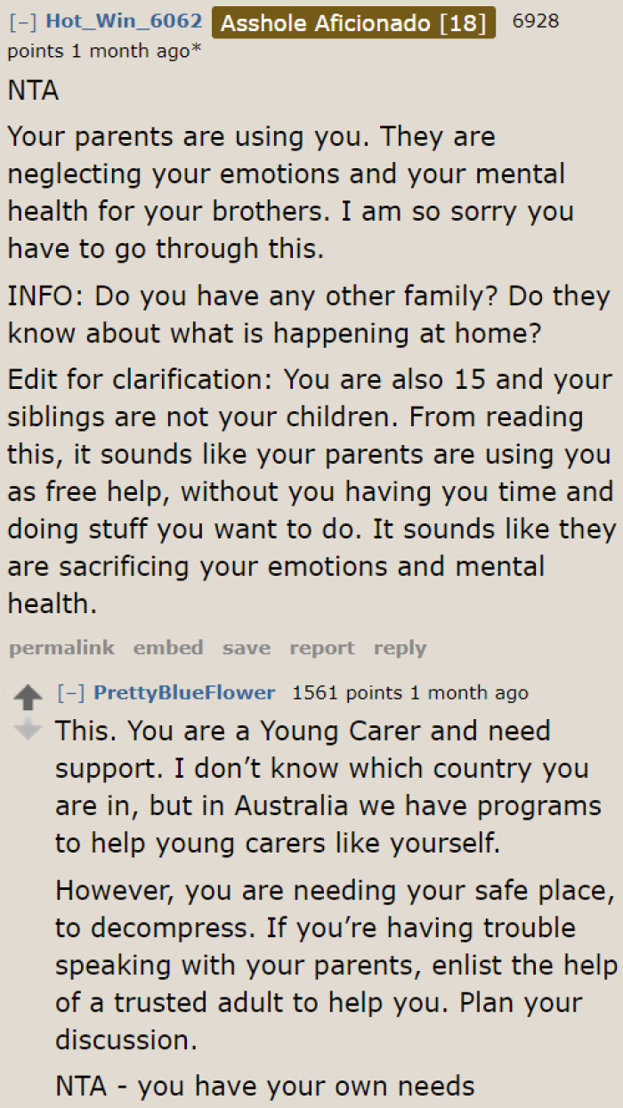 The reality is that these parents are neglecting their youngest daughter.