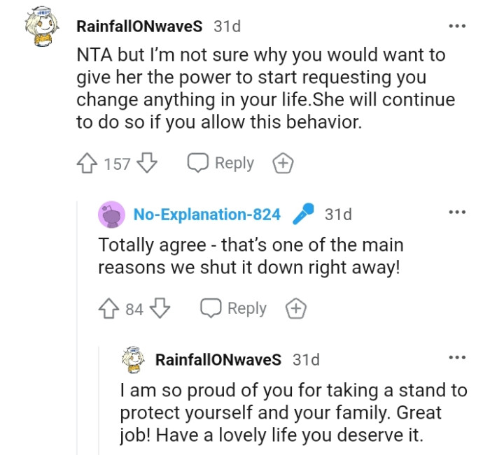 OP's MIL will continue to do so if she allows this behavior