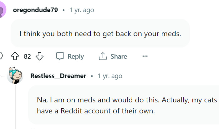 Some Redditors would do the same