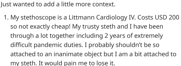 OP added more context: