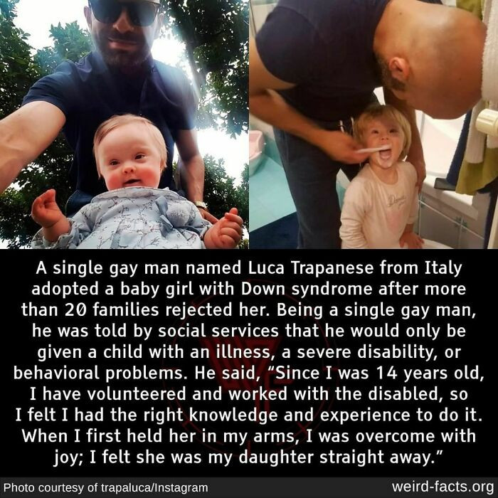 40. A gay man facing discrimination was only allowed to adopt a special needs child