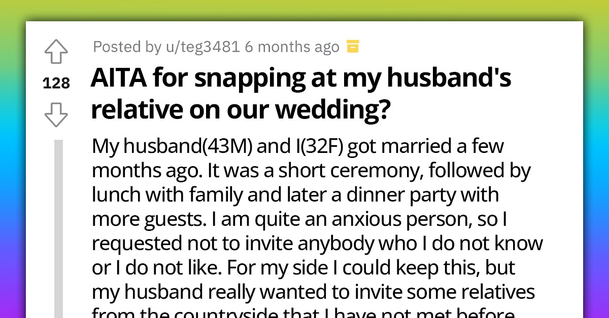 Bride Snaps At Husband's Relative During Their Wedding For Ruining A Photo, Asks If She Was Wrong