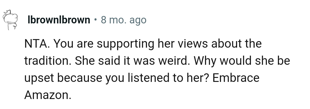 She Found It Weird, So She Should Embrace Amazon