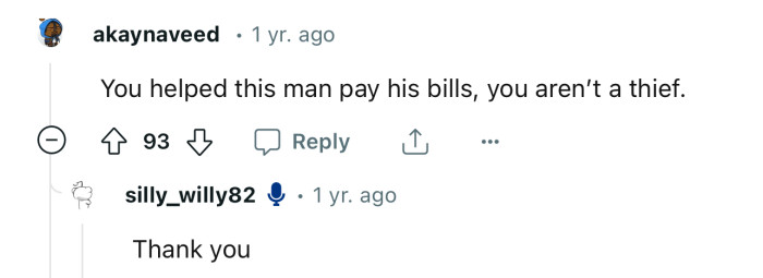 Technically, OP helped his roommate make payment for his own share of the phone bill