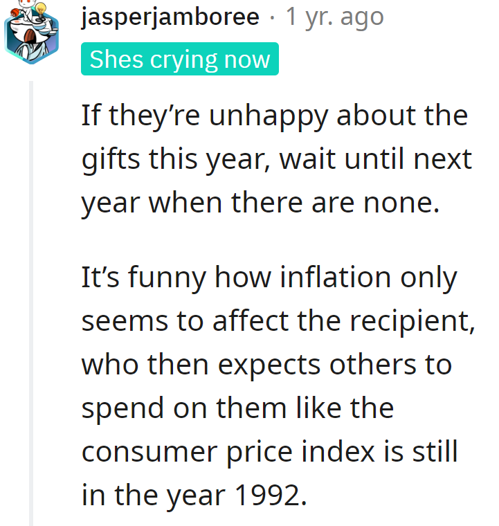 Guess they missed the memo: Santa's workshop isn't exempt from inflation either!