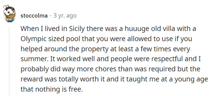 If only people in OP's neighborhood were this respectful, too!