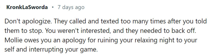 They owe OP an apology.