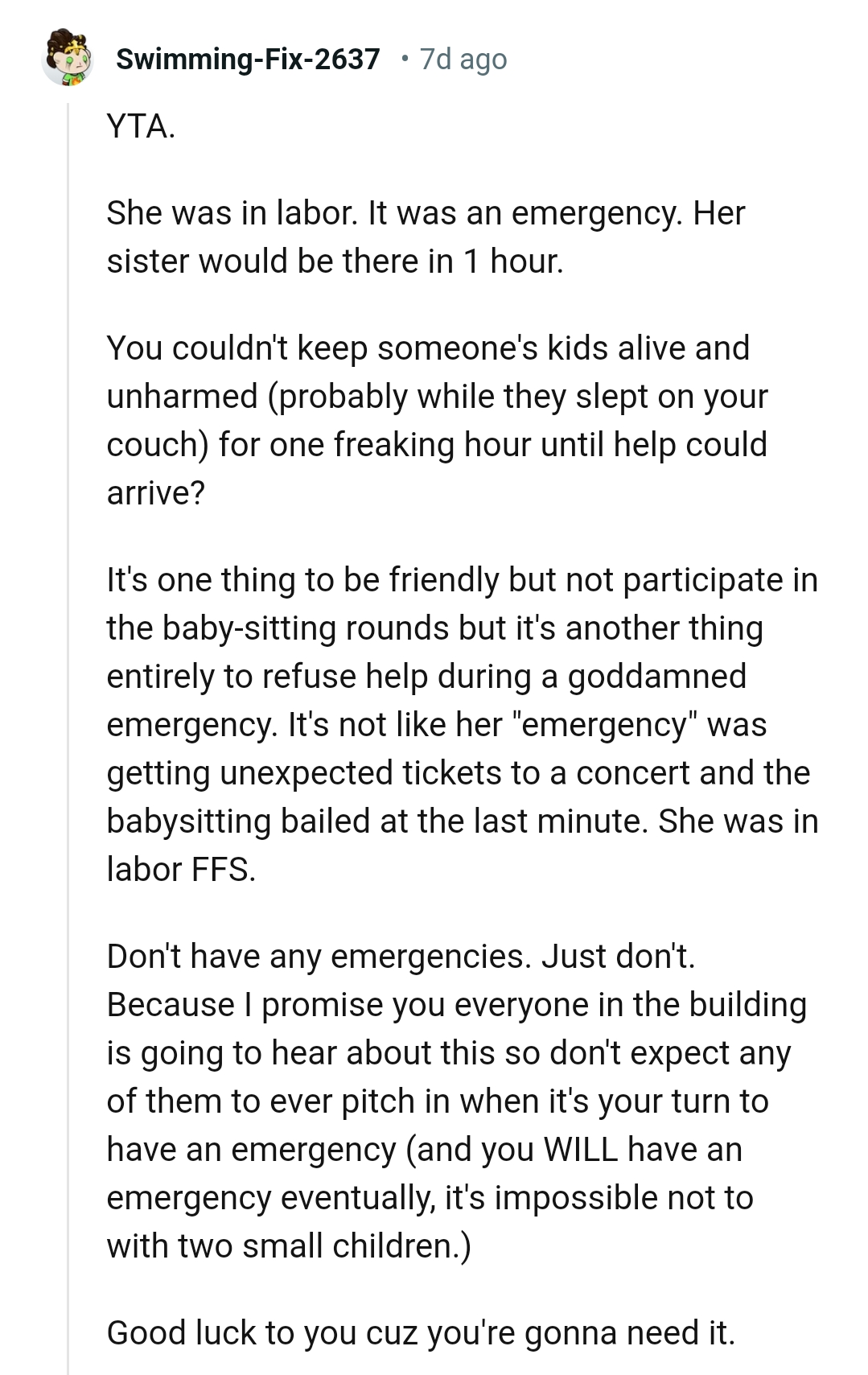 It's Another Thing to Refuse to Help