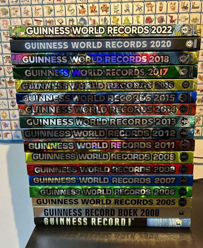 "My Collection Of Guinness World Record Books"