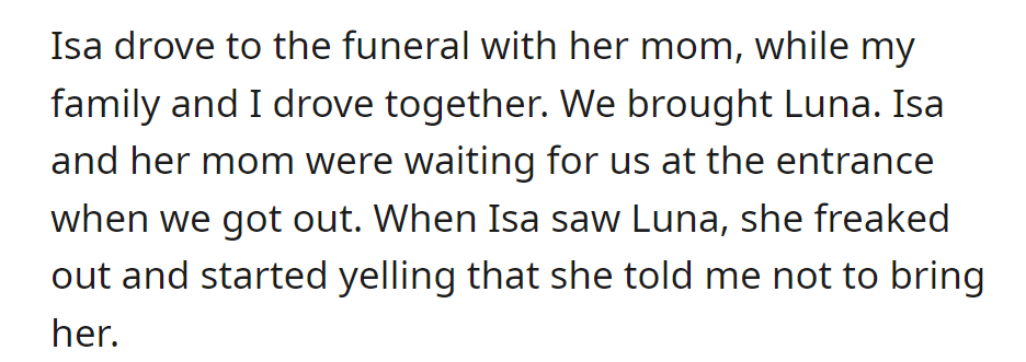 Isa and her mom arrive separately. Upon seeing Luna, Isa freaks out, yelling about not bringing the rabbit as she had warned.