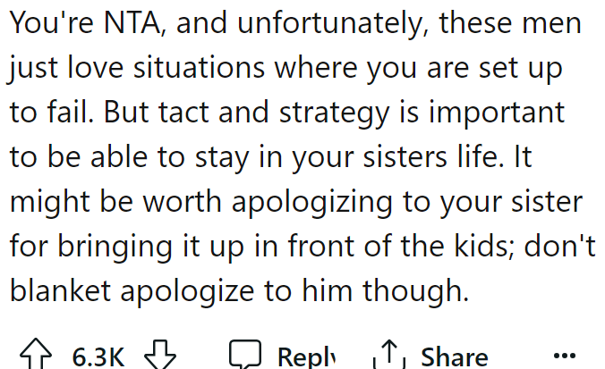 A Redditor said the OP wasn't wrong, but his action could cost them