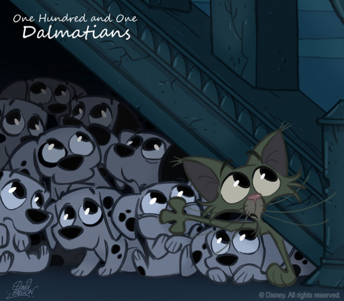 19. The Chibi Style Version of One Hundred and One Dalmatians